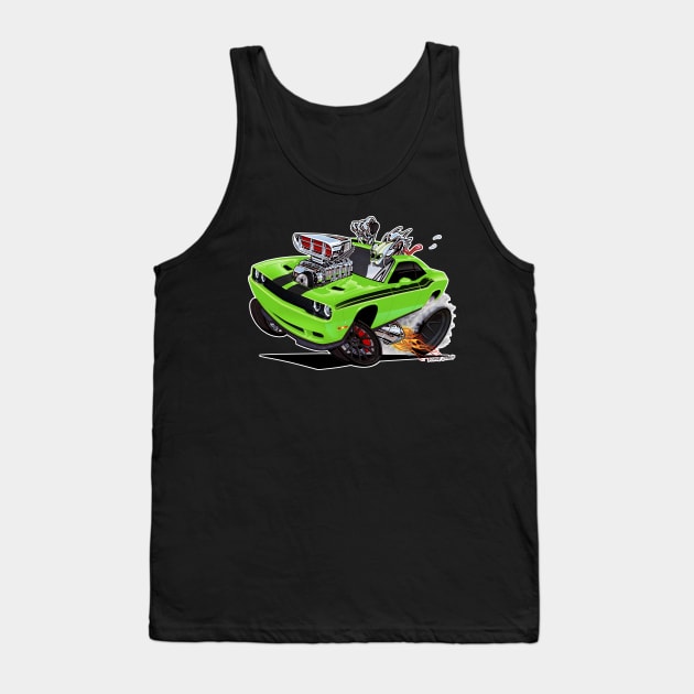 Sublime green Challenger HELLCAT Tank Top by vincecrain